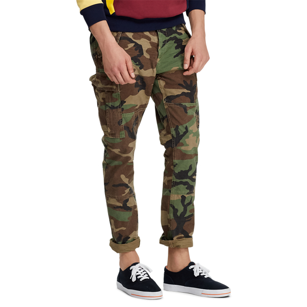 Surplus Camo Classic Tapered Fit Canvas Cargo Trouser Polo Ralph Lauren 4