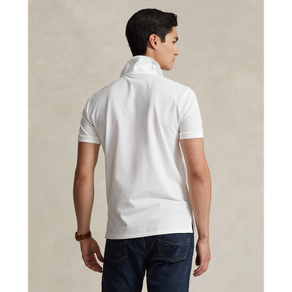 Custom Slim Fit Stretch Mesh Polo Shirt