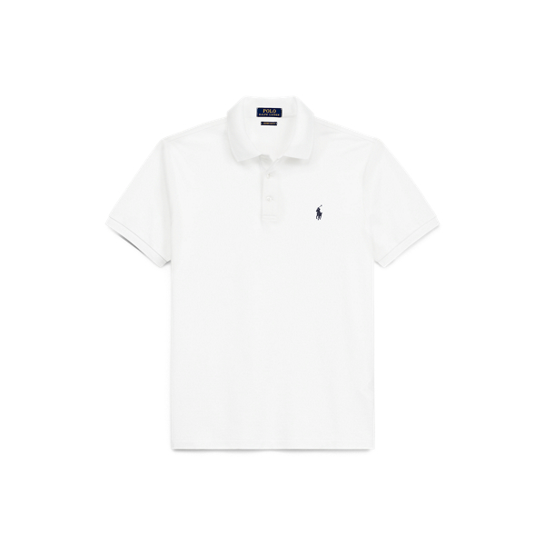 Custom Slim Fit Stretch Mesh Polo Shirt