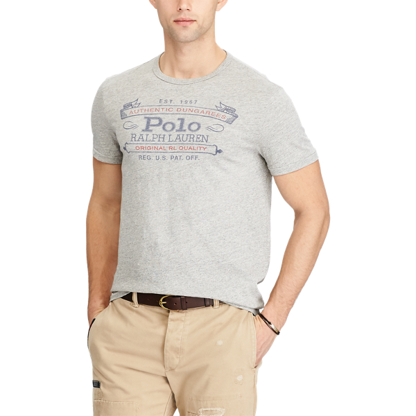 Twist Heather Custom Slim Fit Cotton T-Shirt Polo Ralph Lauren 3