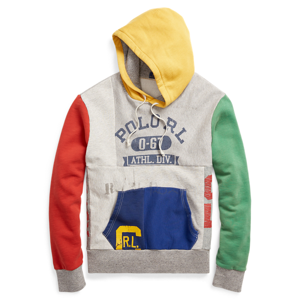 Ralph lauren patchwork hoodie on sale