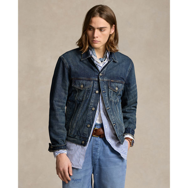 Faded Denim Trucker Jacket Ralph Lauren