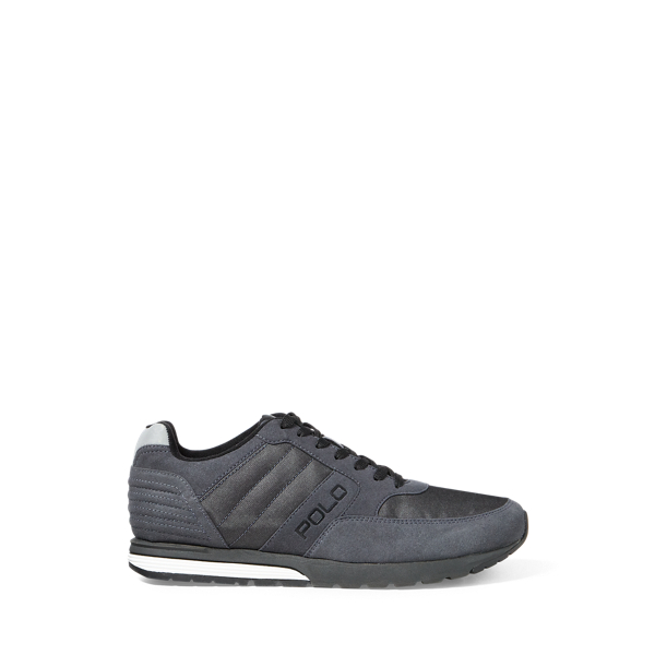 Carbon Grey/Black Laxman Tech Suede Sneaker Polo Ralph Lauren 3