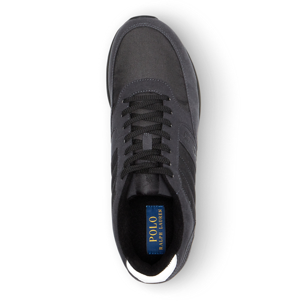 Carbon Grey/Black Laxman Tech Suede Sneaker Polo Ralph Lauren 4