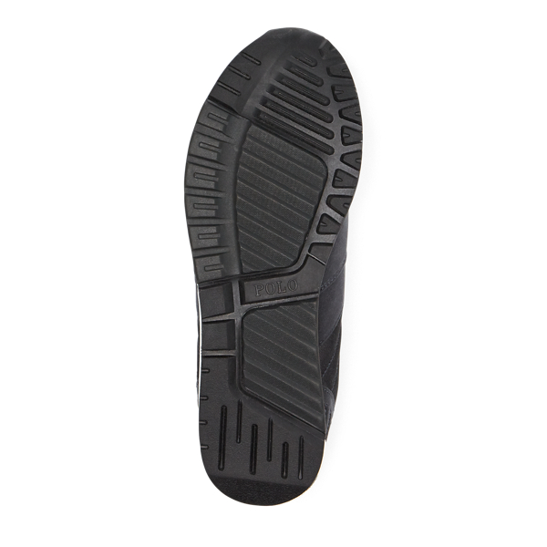 Carbon Grey/Black Laxman Tech Suede Sneaker Polo Ralph Lauren 5