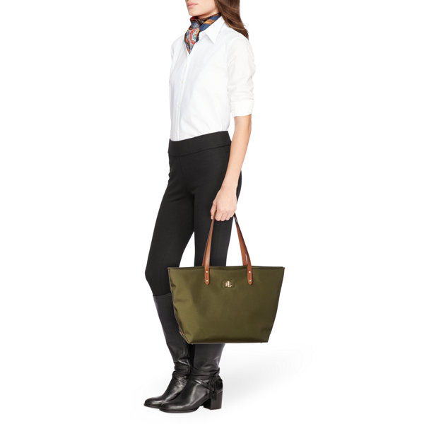 Nylon zip tote ナイロントート Ralph Lauren Nylon Medium Keaton Tote Bag for Women | Ralph Lauren® IL