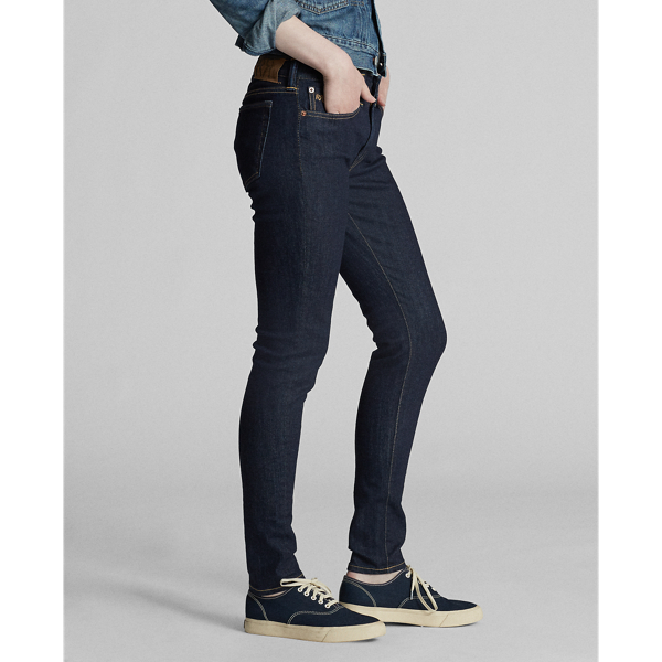 Skinny jeans met stretch RRL in Rinse wash 4