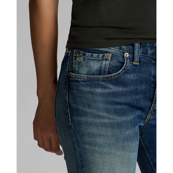Skinny-Fit Stretchjeans RRL in Anderson-Waschung 5