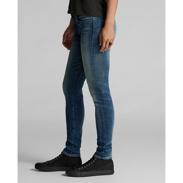 Skinny-Fit Stretchjeans RRL in Anderson-Waschung 6