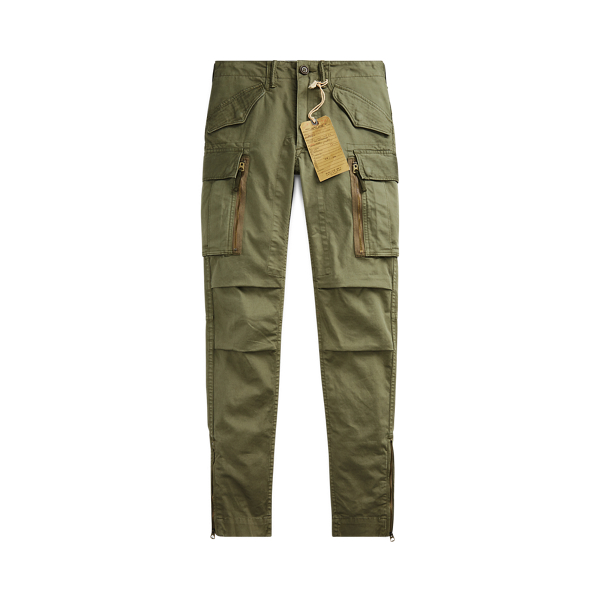 Olive Stretch Skinny Cargo Pant RRL 1