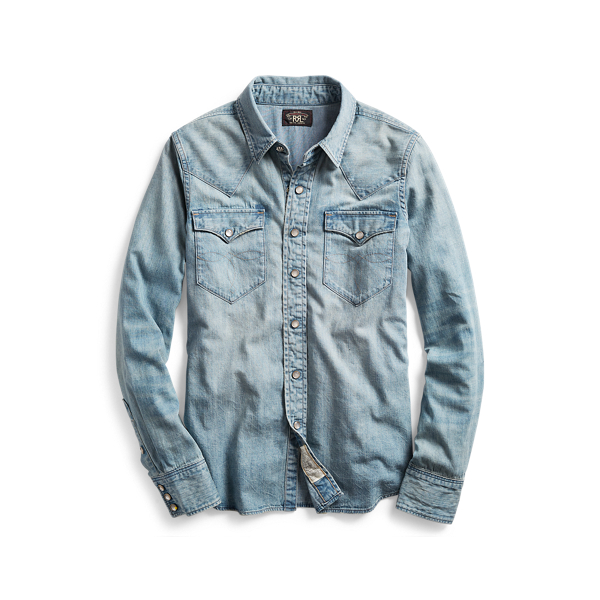 Indigo Denim Western Shirt