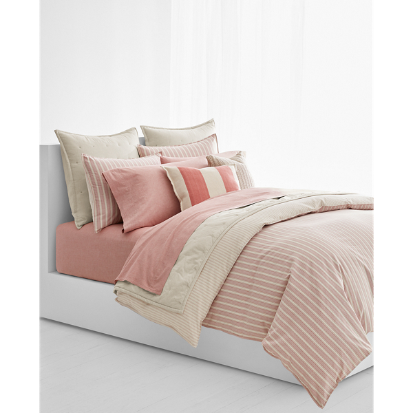 Dune And Nantucket Red Graydon Striped Comforter Lauren Home 1
