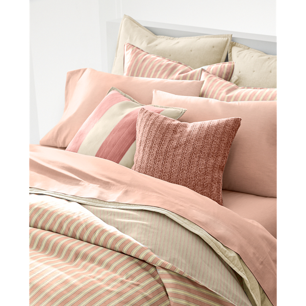 Dune And Nantucket Red Graydon Striped Comforter Lauren Home 4
