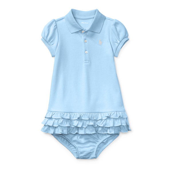 Ruffled Polo Dress &amp; Bloomer Baby Girl 1