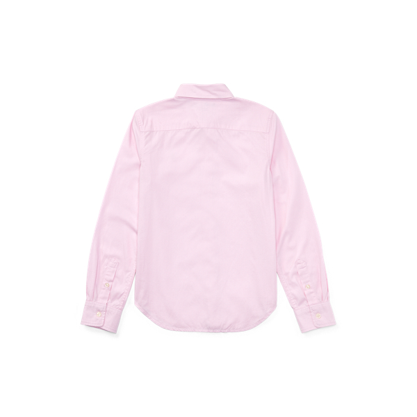 Deco Pink Cotton Oxford Shirt Girls 7-16 2