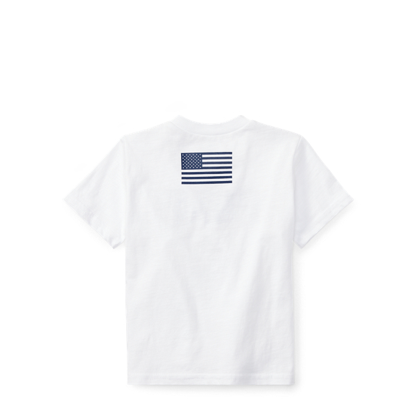 White Cotton Jersey Graphic T-Shirt Baby Boy 2