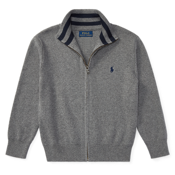Cotton Full-Zip Sweater BOYS 1.5-6 YEARS 1