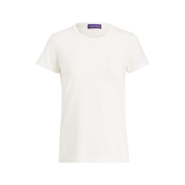 White Short-Sleeve Pocket Tee Ralph Lauren Collection 1