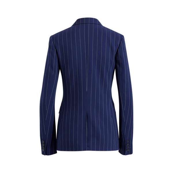 Fabian Pinstripe Wool Jacket Ralph Lauren Collection em Navy/Cream 3