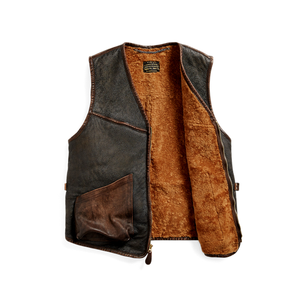 Shearling Full Zip Vest Jackets Jackets Coats Ralph Lauren