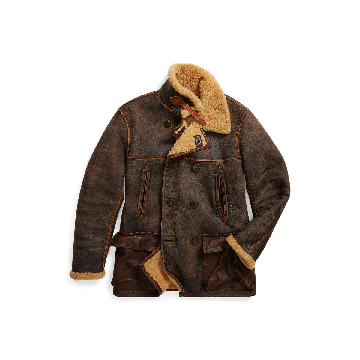 Shearling Peacoat Coats Jackets Coats Ralph Lauren