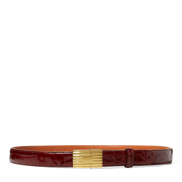 Engine-Turned Alligator Belt Ralph Lauren Collection in 1