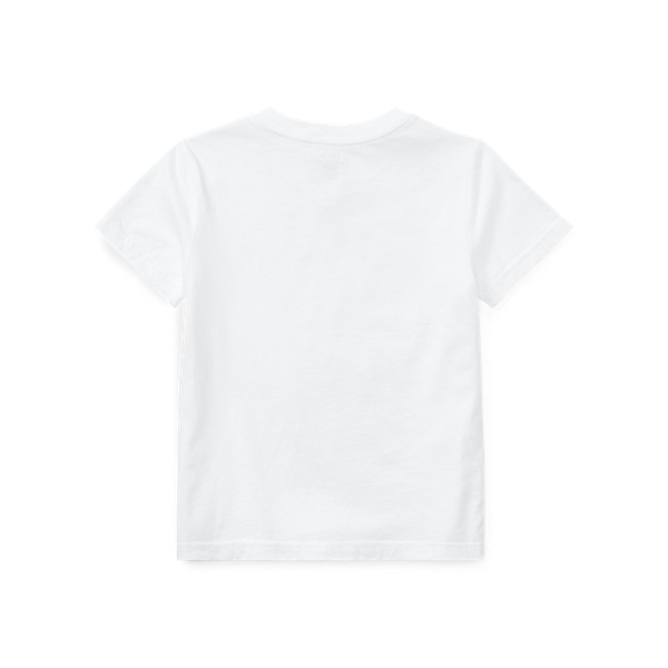 White Cotton Jersey V-Neck Tee Boys 1.5-6 Years 2