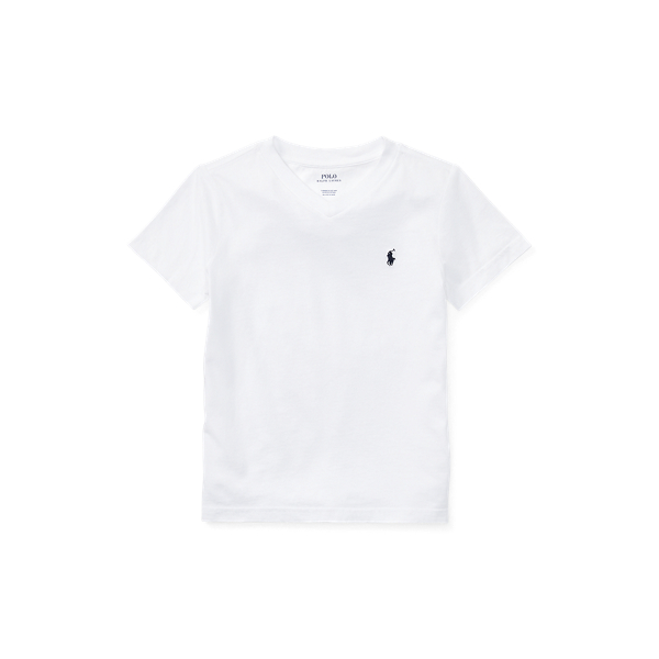 Katoenen jersey T-shirt met V-hals Boys 1.5-6 Years in 1