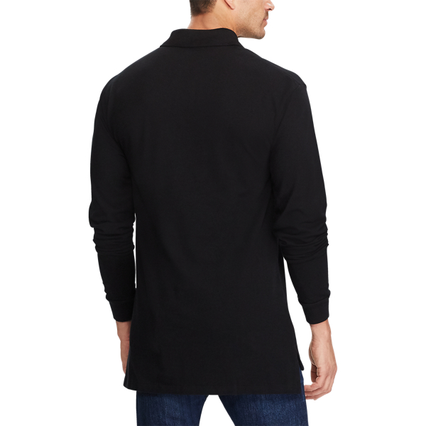 Polo Black Classic Fit Mesh Polo Shirt Big & Tall 4