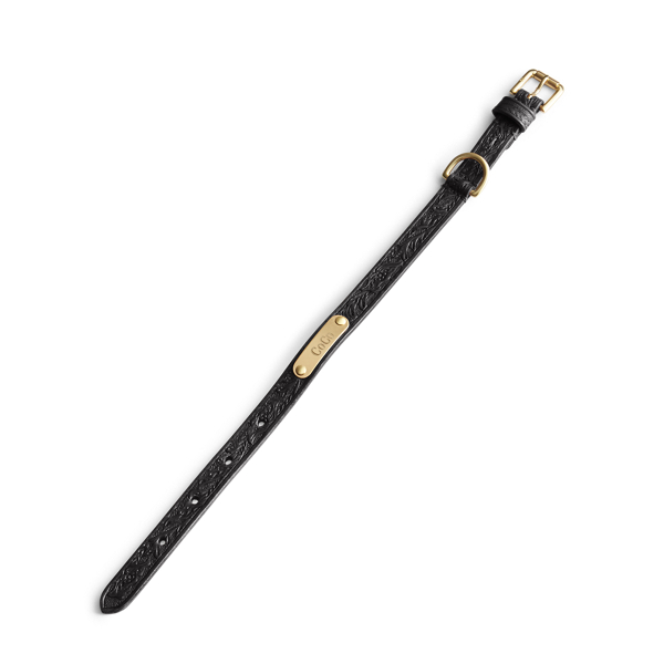 Black Dakota Leather Dog Collar Polo Ralph Lauren Home 2