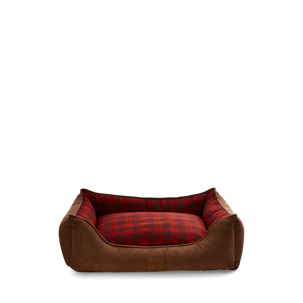 Pendleton ombre geruit bed voor honden Polo Ralph Lauren Home in Red ombre plaid 2