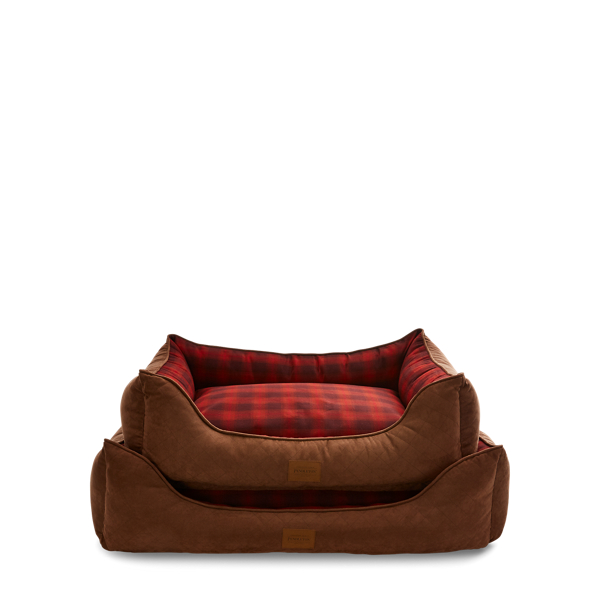 Pendleton ombre geruit bed voor honden Polo Ralph Lauren Home in Red ombre plaid 3