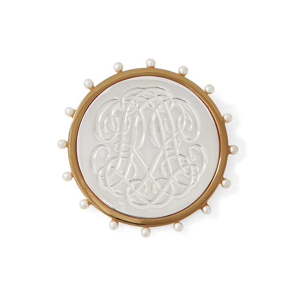 RR Engraved Brooch Ralph Lauren UK