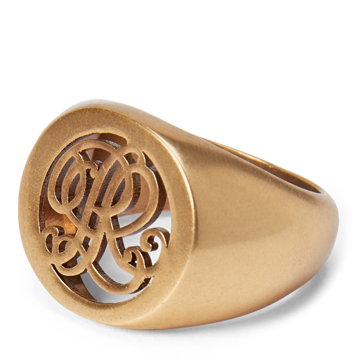 polo ralph lauren ゴールド ピンキーリング Gold-Plated Signet Ring