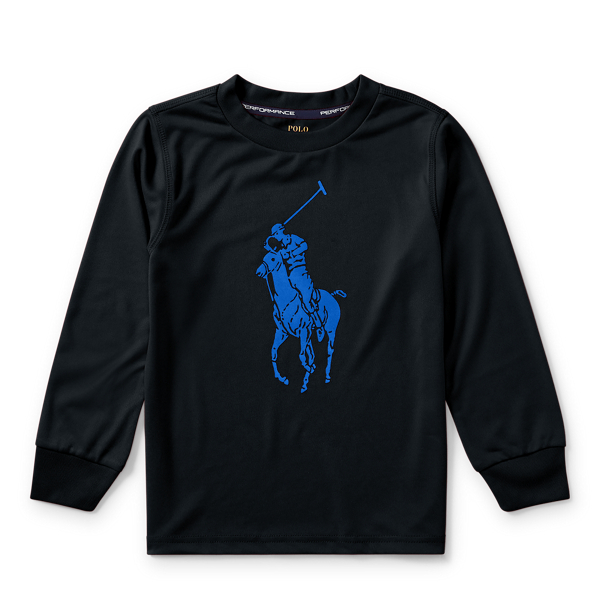 Polo Black Performance Jersey T-Shirt Boys 2-7 1