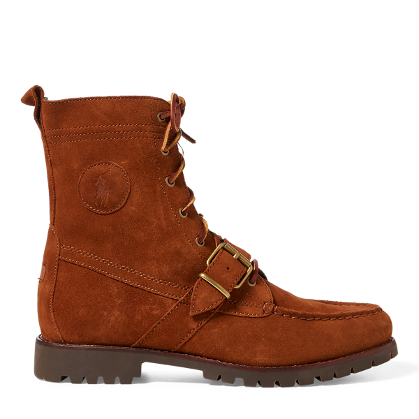 Burgundy polo ranger boots best sale