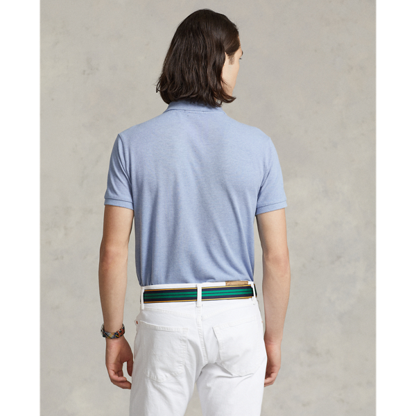 Das legendäre Piqué-Poloshirt Polo Ralph Lauren in Inselblau meliert 5