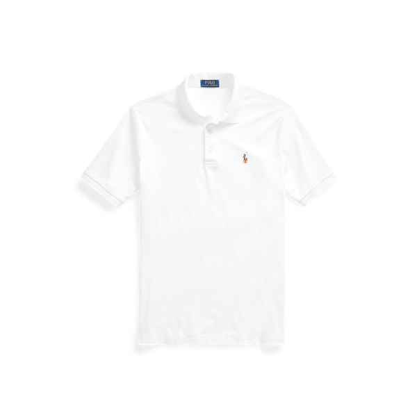 White Classic Fit Soft Cotton Polo Shirt Polo Ralph Lauren 2