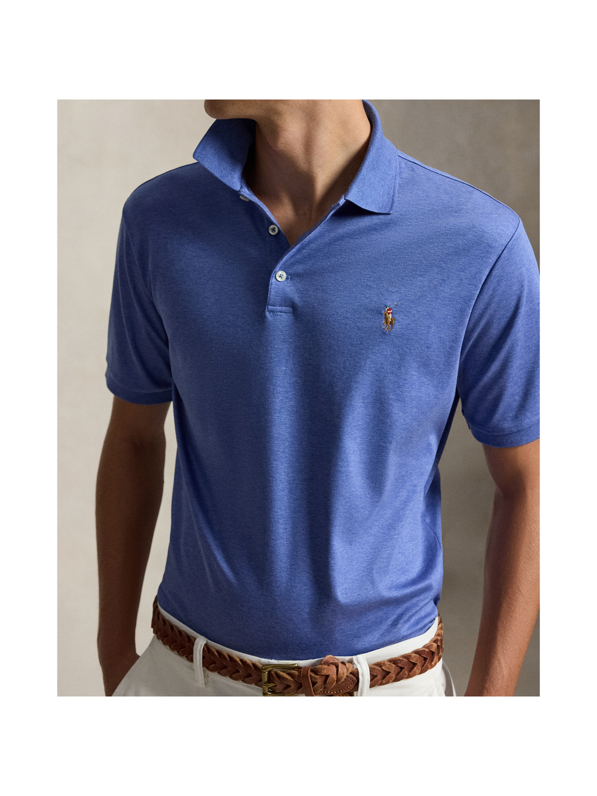 Мужские рубашки Ralph Lauren Soft Cotton Polo Shirt - All Fits — фото 3