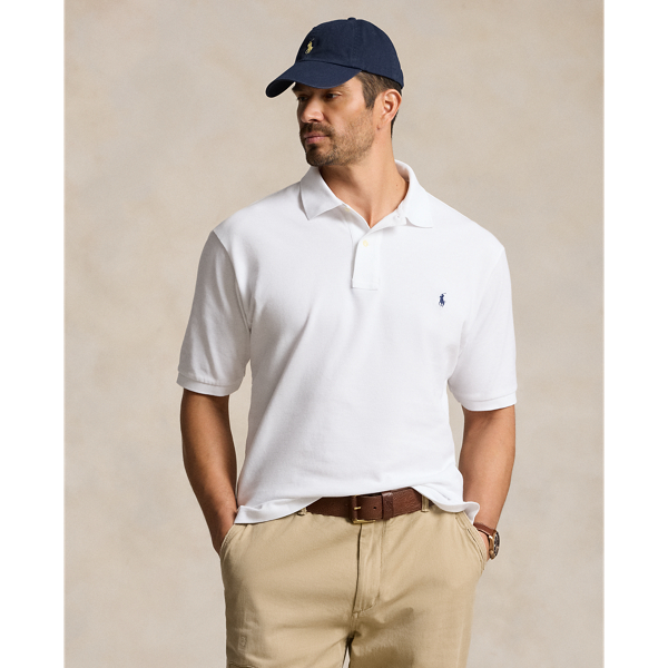 Men s White Big Tall Polo Shirts Ralph Lauren