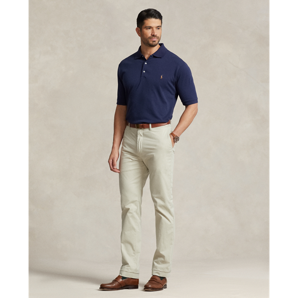 Polo en coton doux Big & Tall en Marine raffin&eacute; 4