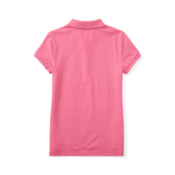 Girls' Stretch Mesh Polo Shirt