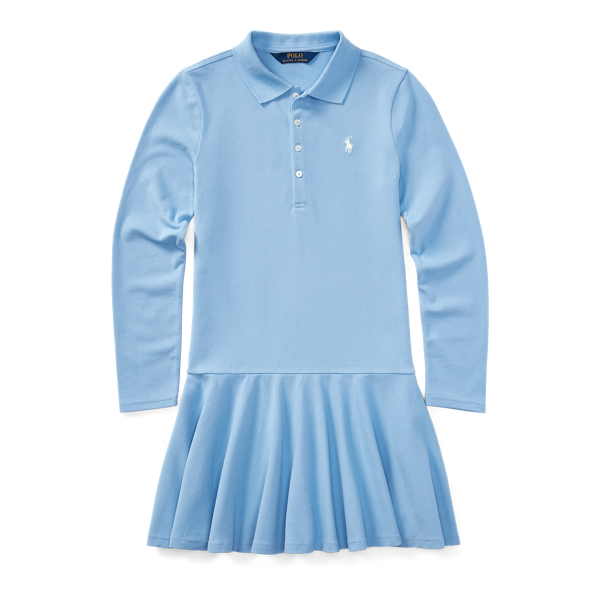 Cotton Long Sleeve Polo Dress