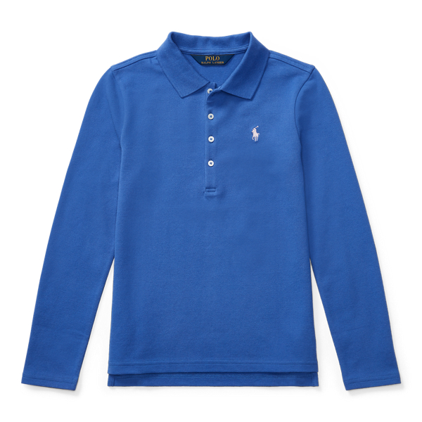 Liberty Cotton Long-Sleeve Polo Girls 7-16 1