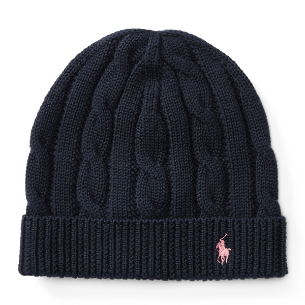 Slouchy Cable-Knit Cotton Hat Girls 7-16 1