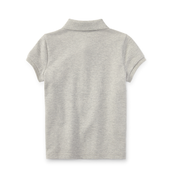 Andover Heather Big Pony Stretch Mesh Polo Girls 2-6x 2