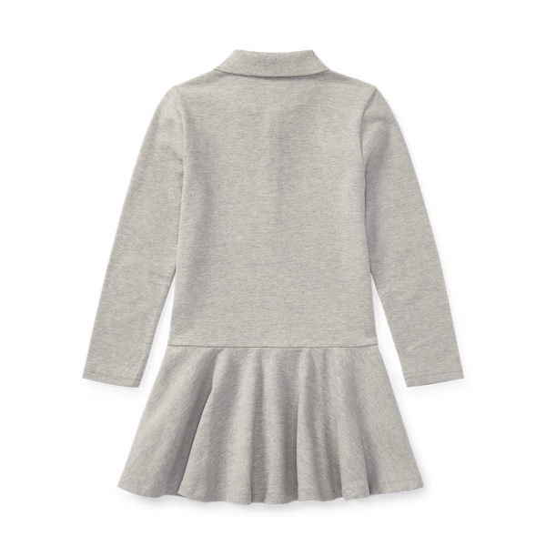 Andover Heather Cotton Long-Sleeve Polo Dress Girls 2-6x 2