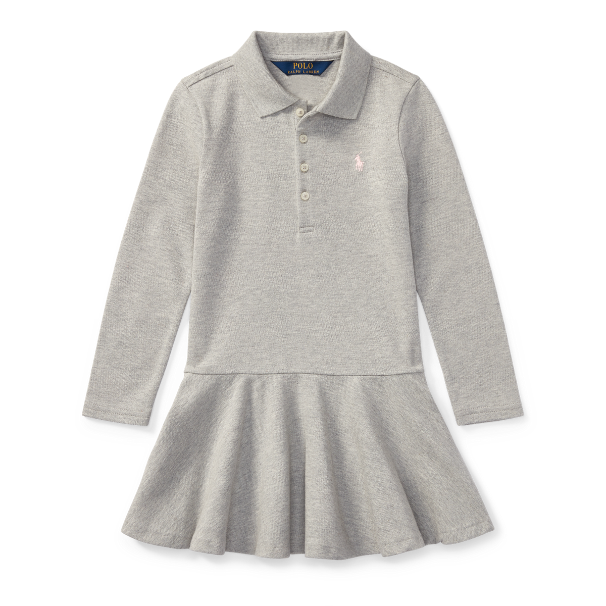 Long sleeve polo dress girls on sale