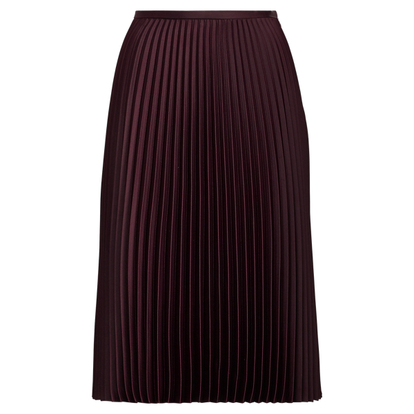 Pleated Crepe Midi Skirt Lauren 1