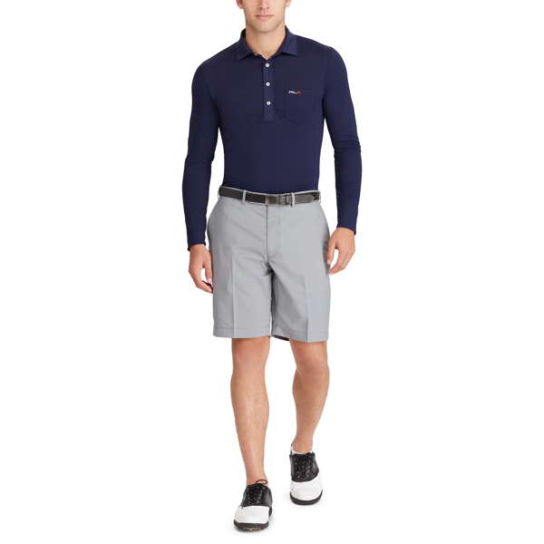 French Navy Custom Fit Long-Sleeve Polo RLX Golf 2